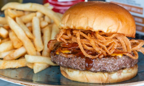 Beer Flight and BBQ Burger-8