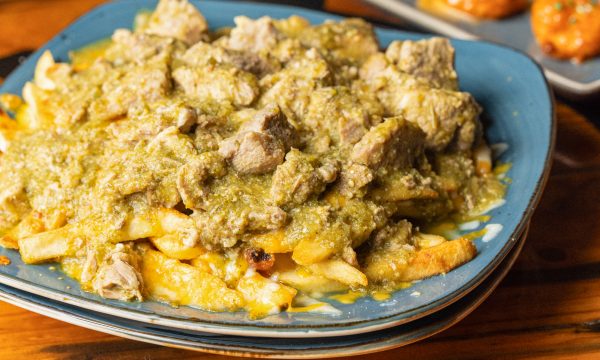 Smothered Wet Fries Pork Chile Verde