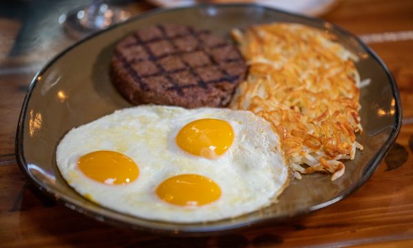 Septembers Hamburger Patty and Eggs Small