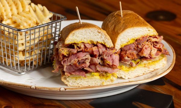 Hot Pastrami Sandwich with Waffle Fries 2