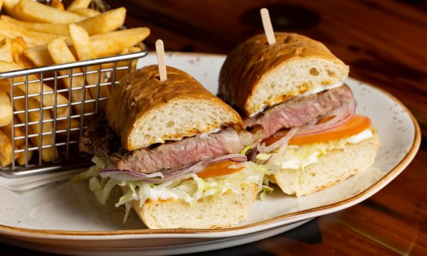 Steak Sandwich with fries 2