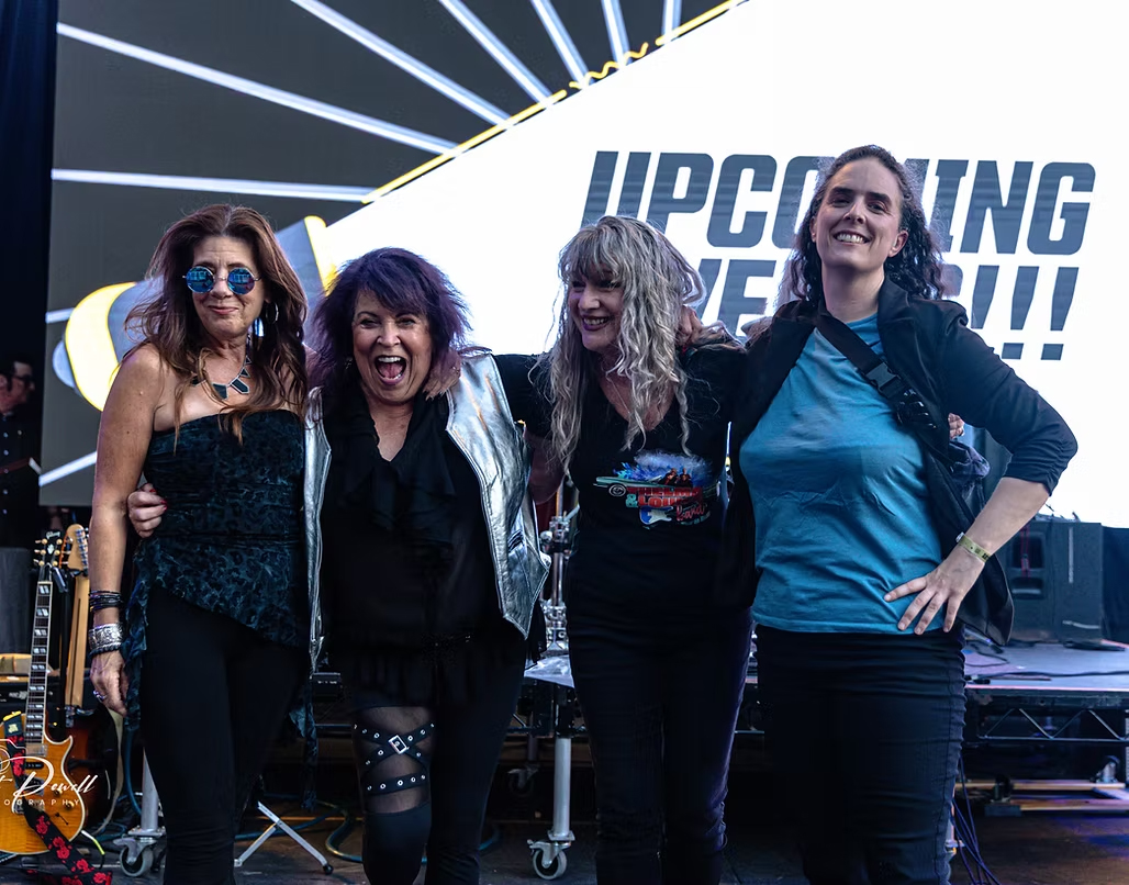 Live music band thelma and louise on stage after a show